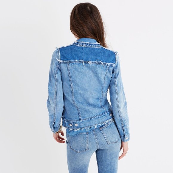 Madewell Distressed Denim Jacket - Picture 2 of 10
